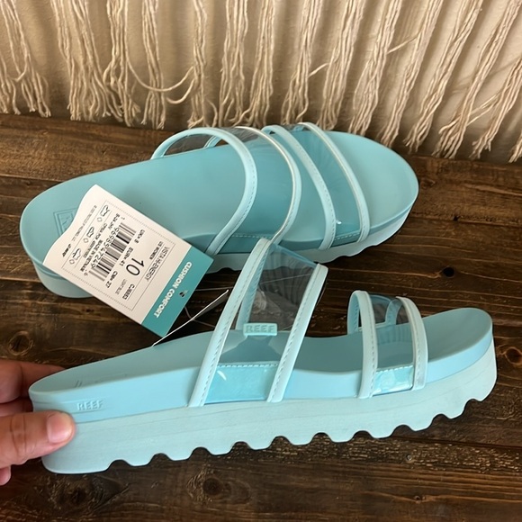 Reef Vista Hi-Energy Platform Sandals Light Blue Women’s Size 10 - Picture 8 of 8